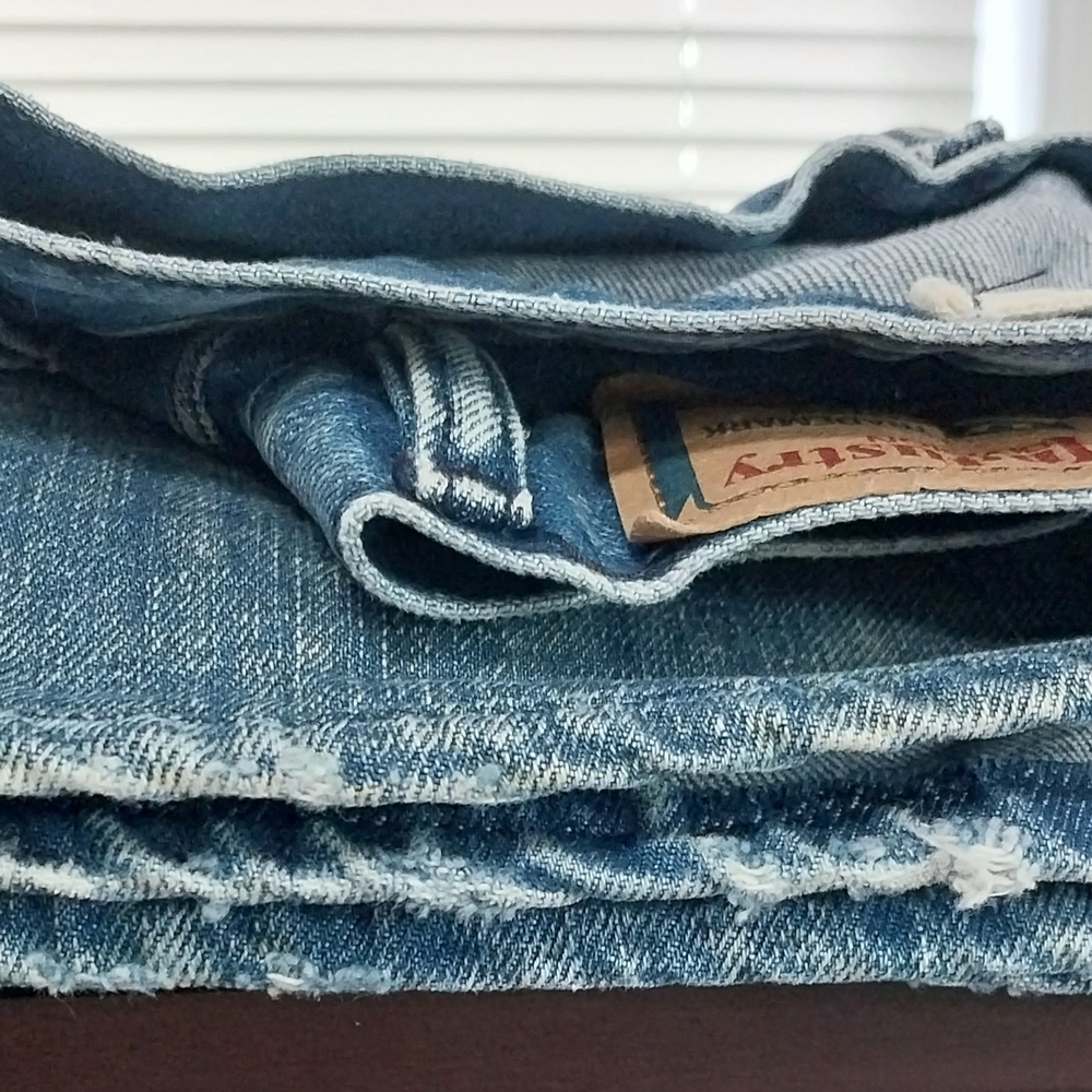 Diesel Industry Straight Leg Blue Denim Jeans Men’s Size 30x29 Distressed - Picture 16 of 16